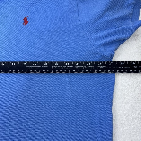 Polo Ralph Lauren Classic Fit Mens Blue Polo Red Pony Size XXL Preppy Classic - Picture 11 of 11